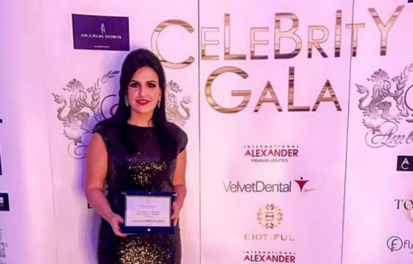Loredana Apreutese a primit premiul de excelență în managementul firmei International Alexander în cadrul Galei I Success “Celebrity Awards – Femei de Succes”