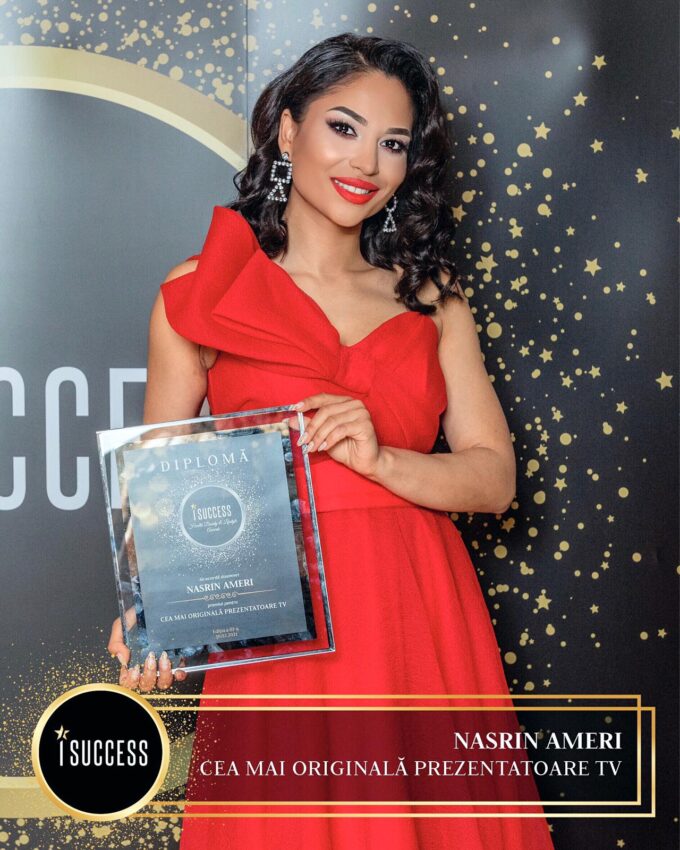 Nasrin Ameri a primit premiul pentru ,,Cea mai originală prezentatoare TV”